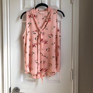 Pink Floral blouse from E&M